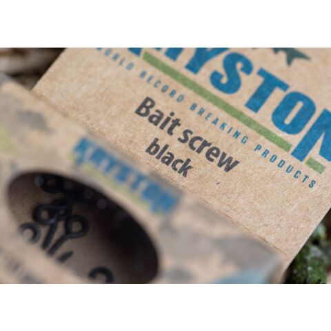 Kryston Bait screw 15mm black, 10pc