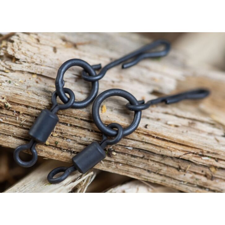 Kryston Quick Change O-Ring Swivel #7 black, 8pc