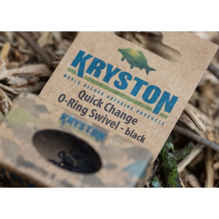 Kryston Quick Change O-Ring Swivel #7 black, 8pc