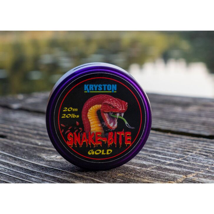 Kryston 20m 30lb Snakebite - coated hooklink goldbrown