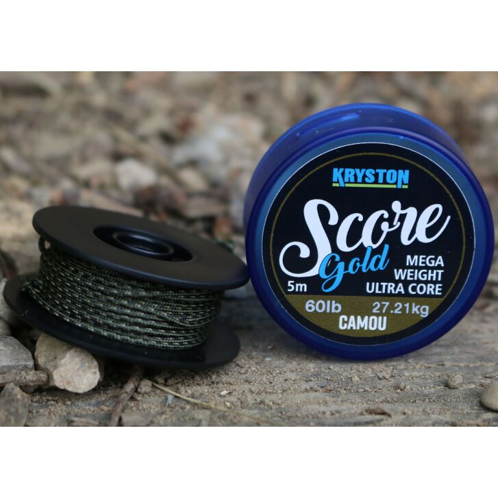 Kryston 5m 60lb Score GOLD Heavyweight Leadcore Camou