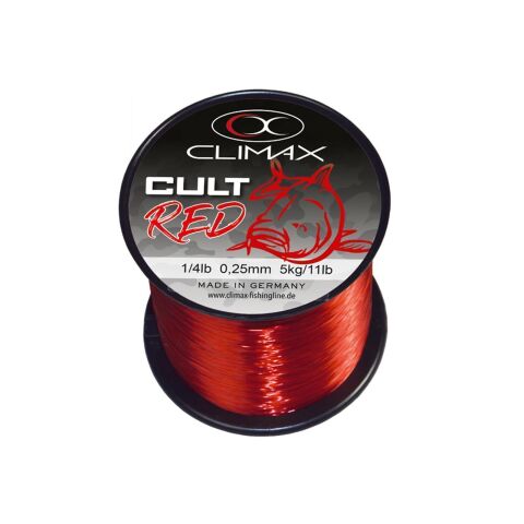 Climax CULT Carpline rood 1/4lb (1200m) 0,30mm 7kg