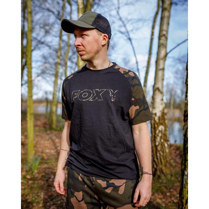 Fox Black / Camo Outline Tshirt 2XL