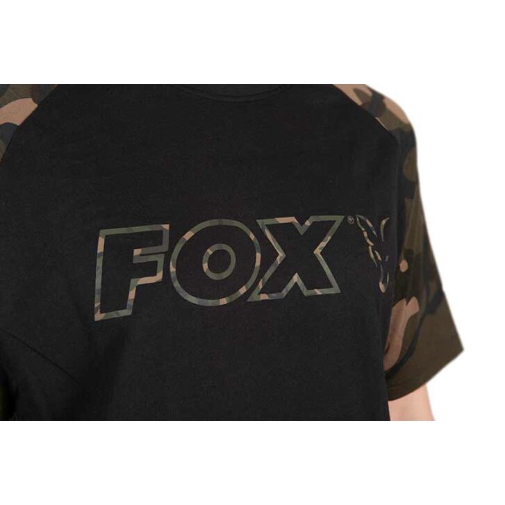 Fox Black / Camo Outline Tshirt 2XL
