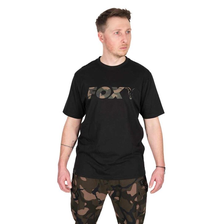 Fox Black / Camo Logo Tshirt SMALL