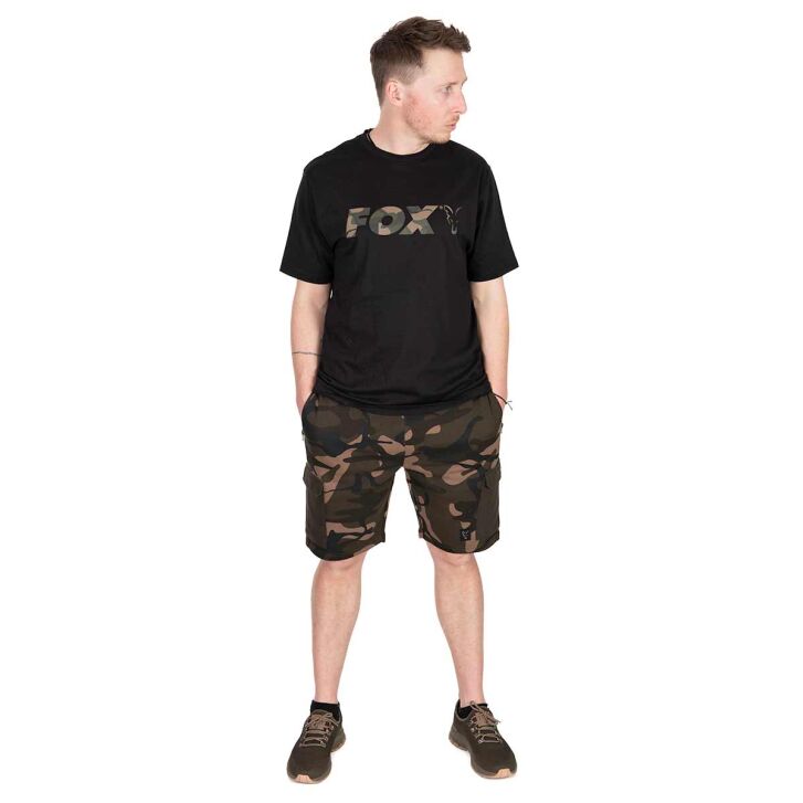 Fox Black / Camo Logo Tshirt SMALL