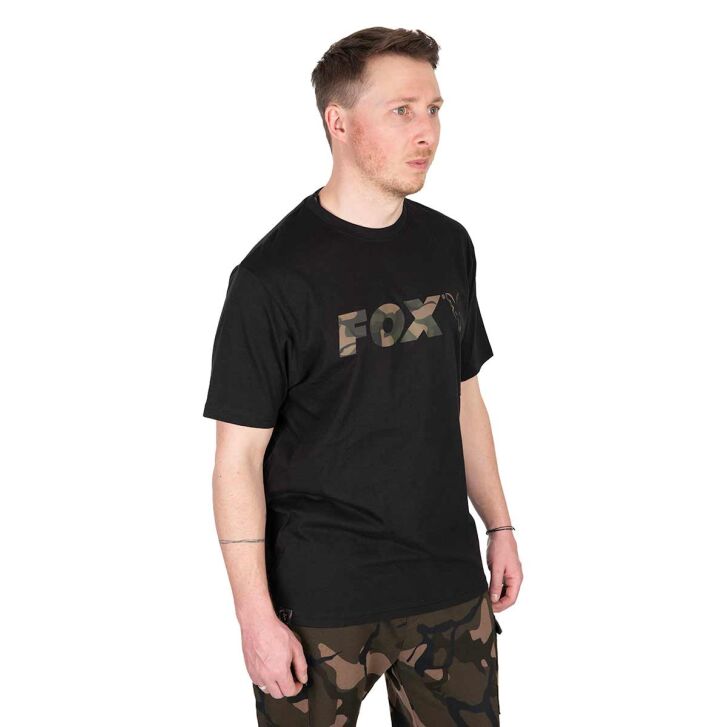 Fox Black / Camo Logo Tshirt SMALL
