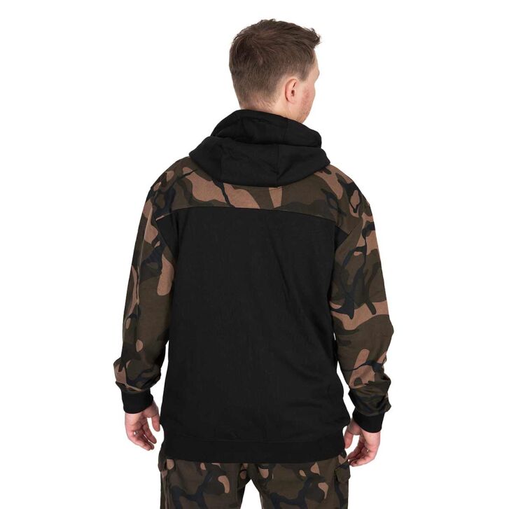 Fox LW BLack / Camo Split Zip Hoody SMALL