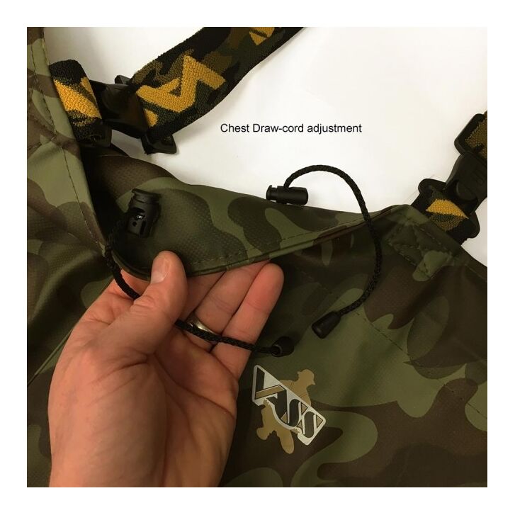 Vass E 785 Series Camo Chest Wader 43 UK9
