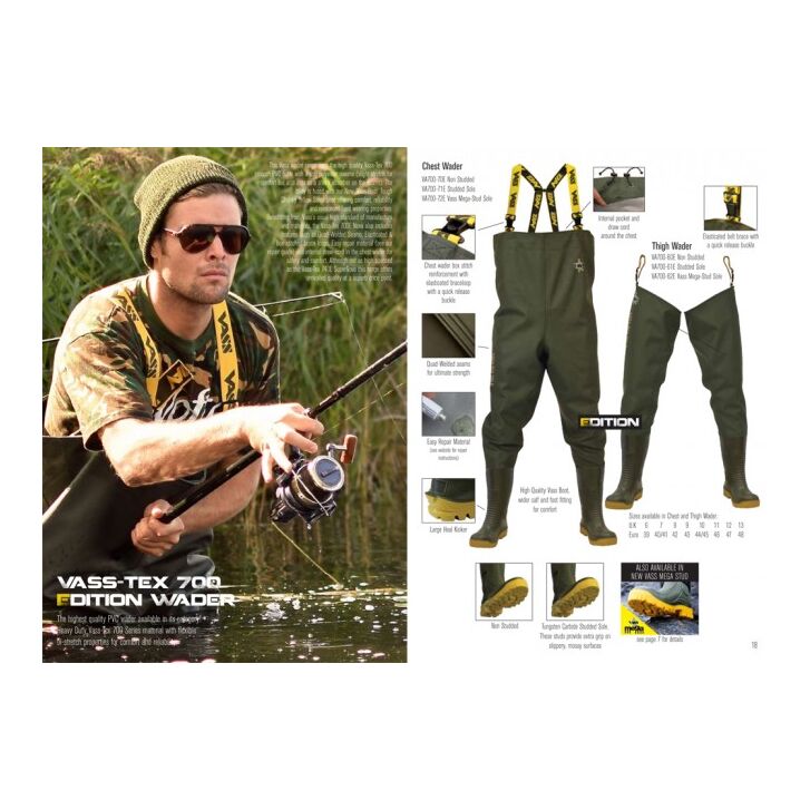 Vass E Nova 700 Series Thigh Wader 46 UK12