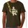Vass Printed w/strap T- Shirt Khaki Green Medium