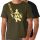 Vass Printed w/strap T- Shirt Khaki Green XLarge