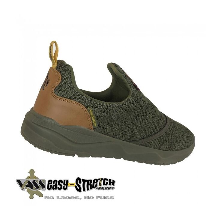Vass Easy-Stretch Fishing Trainer Khaki 46 UK11