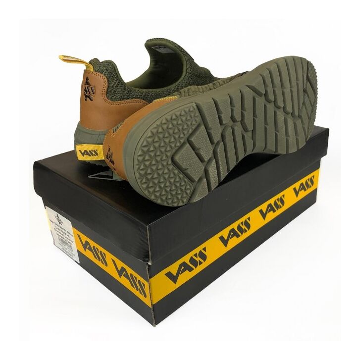 Vass Easy-Stretch Fishing Trainer Khaki 46 UK11