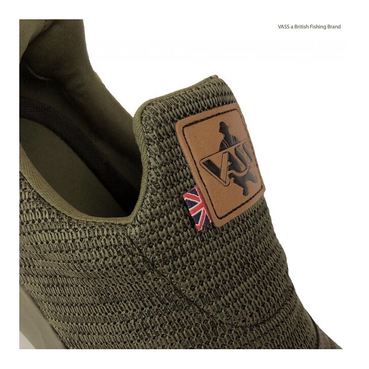 Vass Easy-Stretch Fishing Trainer Khaki 46 UK11