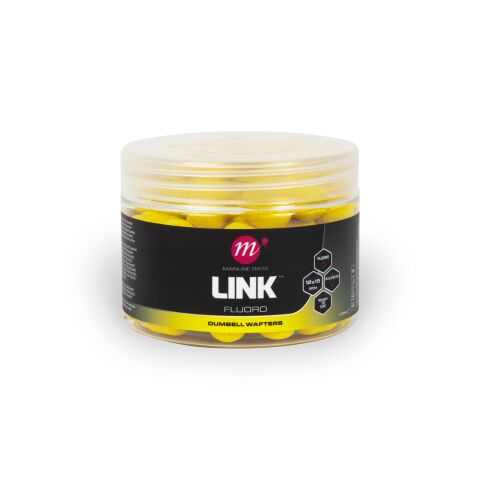 Mainline Link Fluoro Dumbell Wafters - 12 x 15mm - Yellow