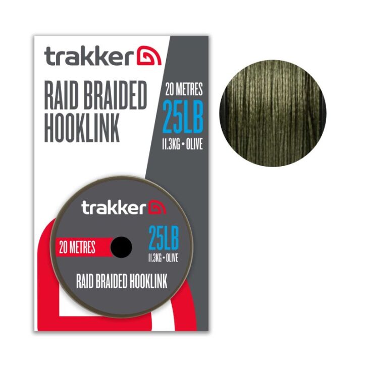 Trakker Raid Braided Hooklink (35lb) (15.9kg) (20m)