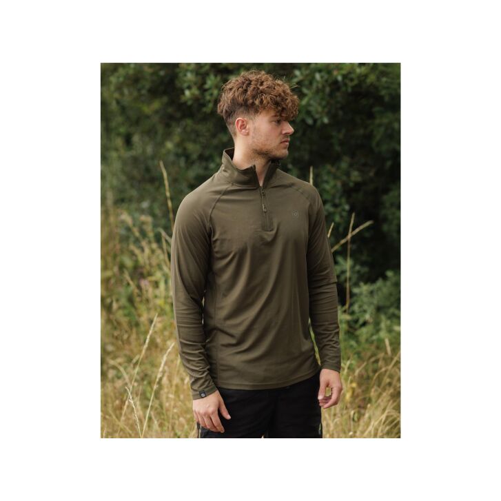 Korda Kool UPF Zip Jersey | Donker Olijf XXXXL