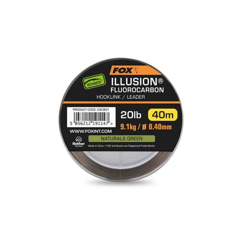 Fox Edges Illusion Fluorocarbon 20lb 9.1kg (0.40mm) x 40m...