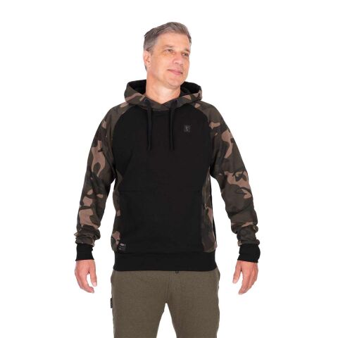 Fox Zwart / Camo pullover premium 310 hoodie - XL