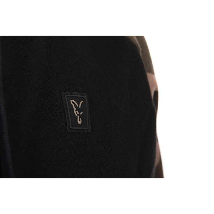 Fox Zwart / Camo pullover premium 310 hoodie - 3XL