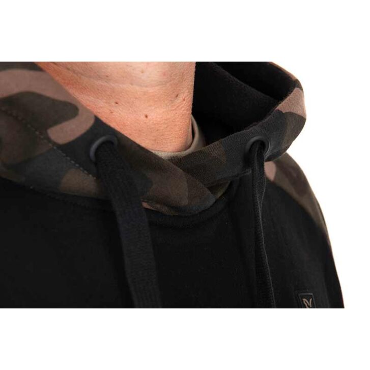 Fox Zwart / Camo pullover premium 310 hoodie - 3XL