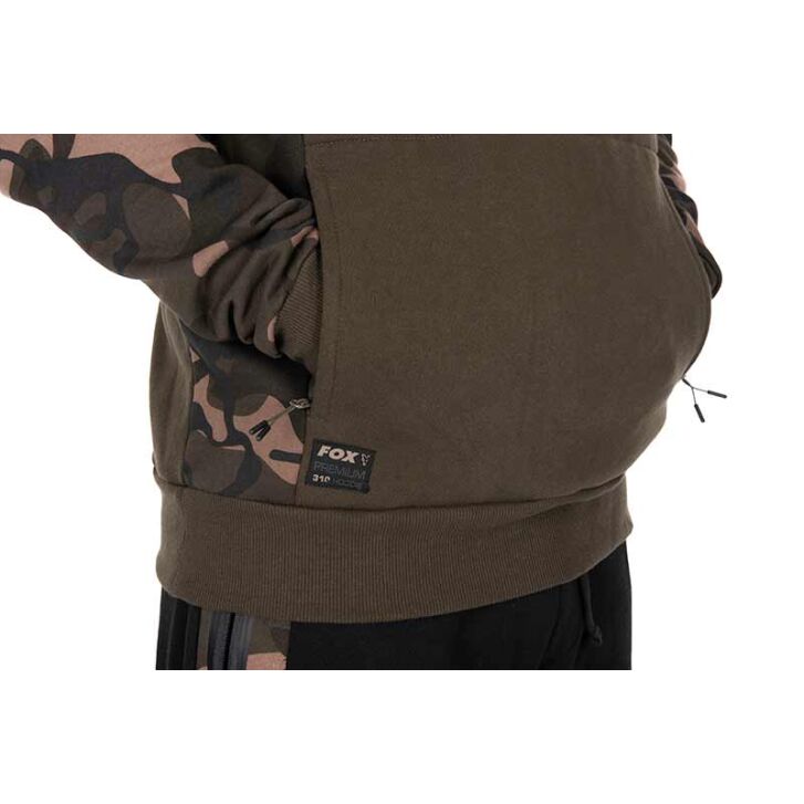 Fox Khaki / Camo pullover premium 310 hoodie - M