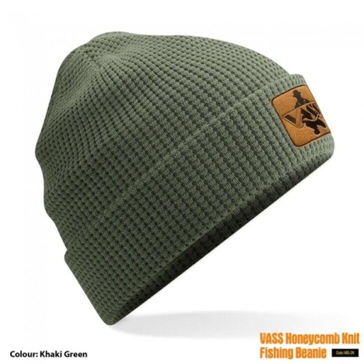 Vass Organic Cotton Honeycombe Beanie One Size Khaki