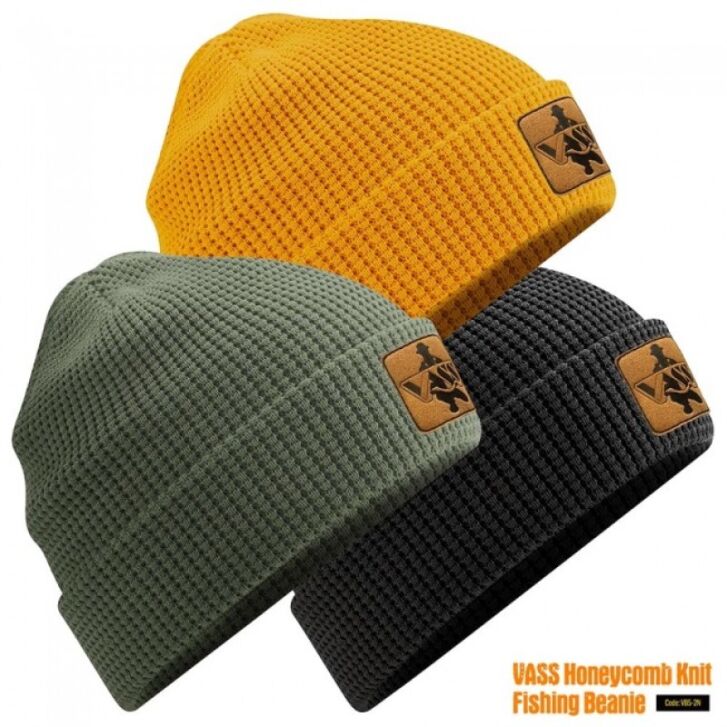 Vass Organic Cotton Honeycombe Beanie One Size Khaki
