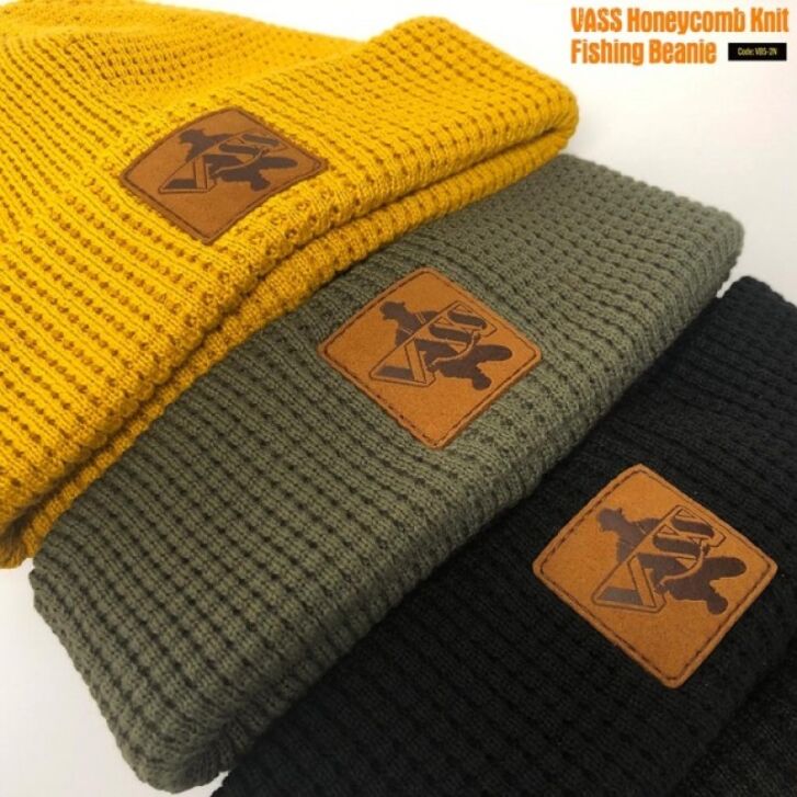 Vass Organic Cotton Honeycombe Beanie One Size Khaki