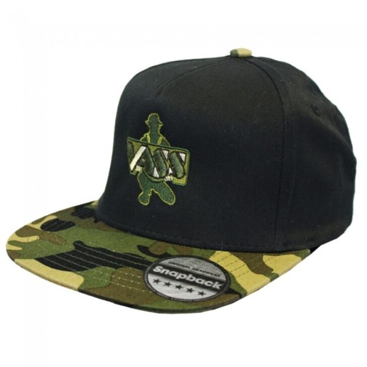 Vass VB691 Snapback Grijs/Zwart Camo met Zwarte Klep 100% Katoen
