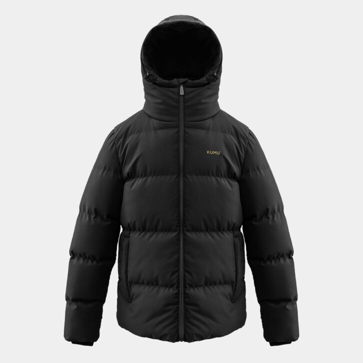 Kumu Capsule Jas Zwart-S