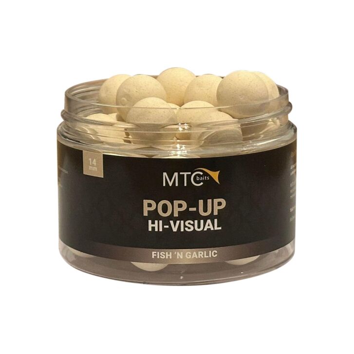 MTC Baits Pop-Up Hi-Visual Fish n Garlic - 14 mm