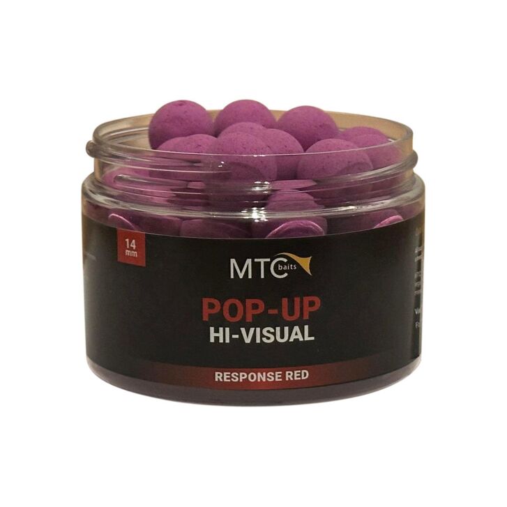MTC Baits Pop-Up Hi-Visual Response Red - 14 mm