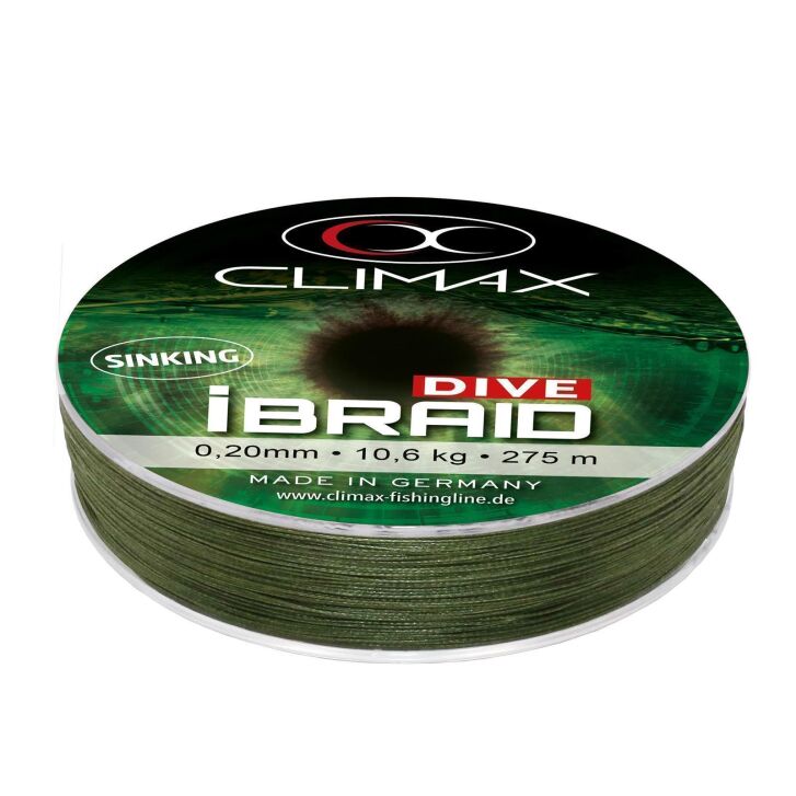 Climax iBraid Dive olijf 3000m 0,15mm