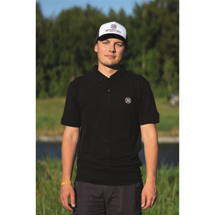Sportex Classic Polo Shirt (Black) size L