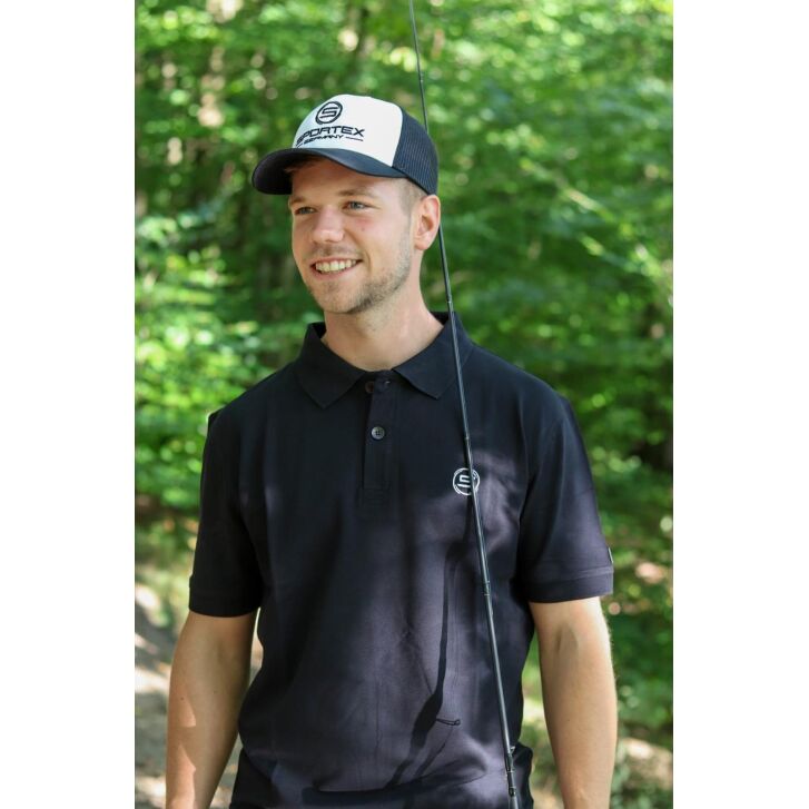 Sportex Classic Polo Shirt (Black) size L