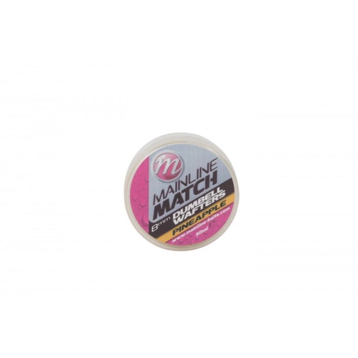 Mainline Match Dumbell Wafters 10mm Geel - Ananas