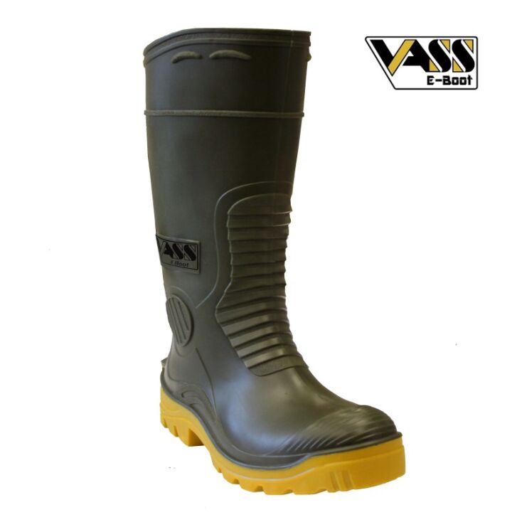 Vass E Boot Khaki/Geel Maat 44 UK 10