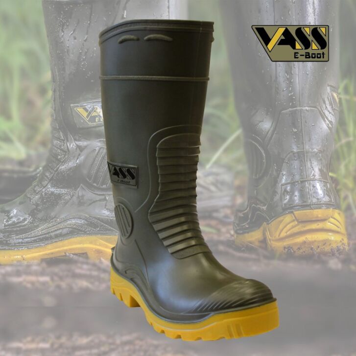Vass E Boot Khaki/Geel Maat 44 UK 10