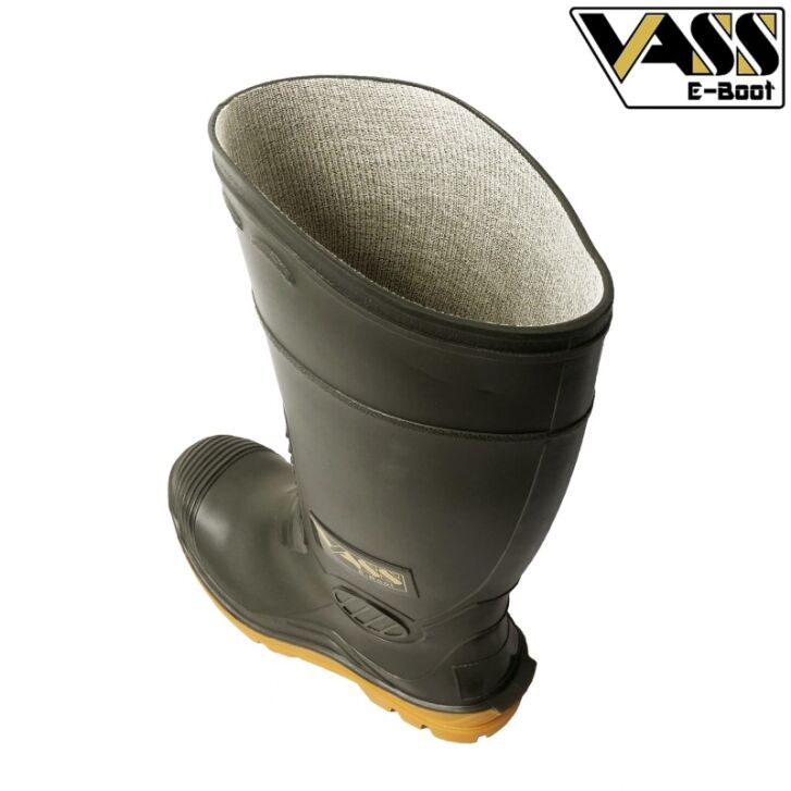 Vass E Boot Khaki/Geel Maat 44 UK 10