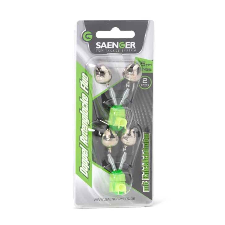 Saenger Doppel Rutenglocke Fluo Knicklichthalter 2pcs.