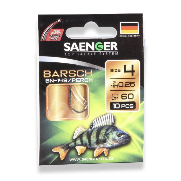 Saenger Carbon Steel Hook Barsch BN-148 60cm 4 / 10pcs.