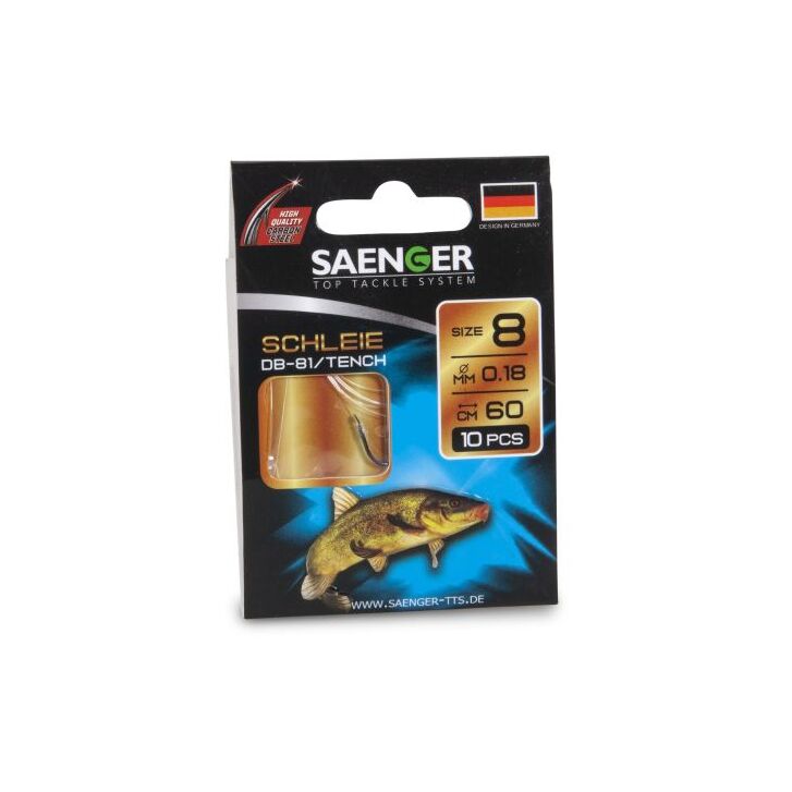Saenger Carbon Steel Hook Schleie DB-81 60cm 8 / 10pcs.