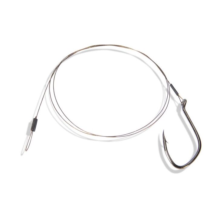 Saenger 1x7 Stahlvorfach mit Einzelhaken Gr.1/0 /12kg/60cm