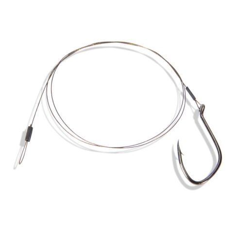 Saenger 1x7 Stahlvorfach mit Einzelhaken Gr.1/0 /12kg/60cm