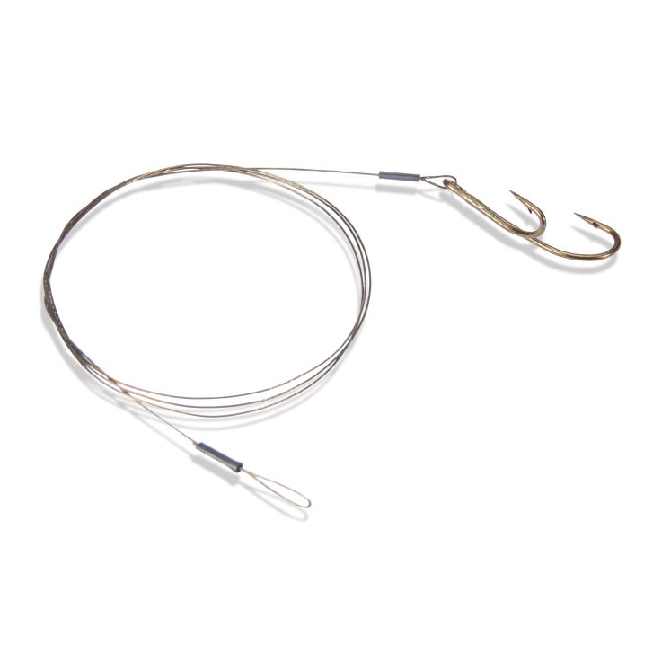 Saenger 1x7 Stahlvorfach mit Ryderhaken Gr.2/9kg/50cm