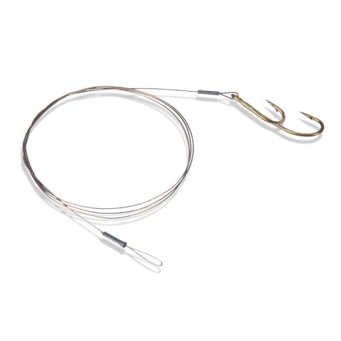 Saenger 1x7 Stahlvorfach mit Ryderhaken Gr.2/9kg/50cm