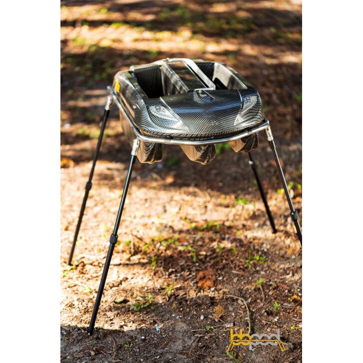 RT4 / RT7 Baitboat Pod DELUXE roestvrij staal zilver met banksticks