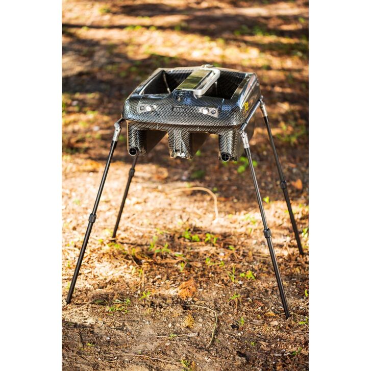 RT4 / RT7 Baitboat Pod DELUXE roestvrij staal zilver met banksticks